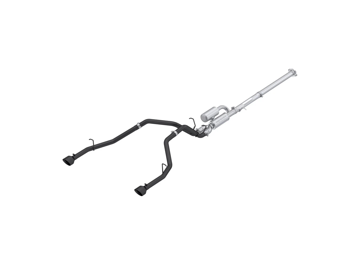 2025 Ram 1500 3in. Cat-Back. 2.5in. Dual Split Rear Exit. BLK S5156BLK